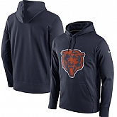 Men's Chicago Bears Nike Circuit Logo Essential Performance Pullover Hoodie Navy,baseball caps,new era cap wholesale,wholesale hats